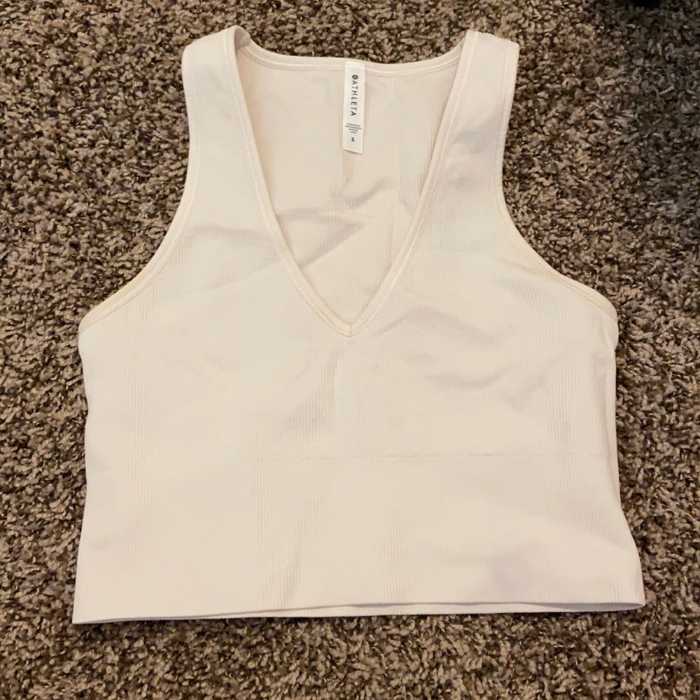 Athleta Aurora Crop Rib Tank